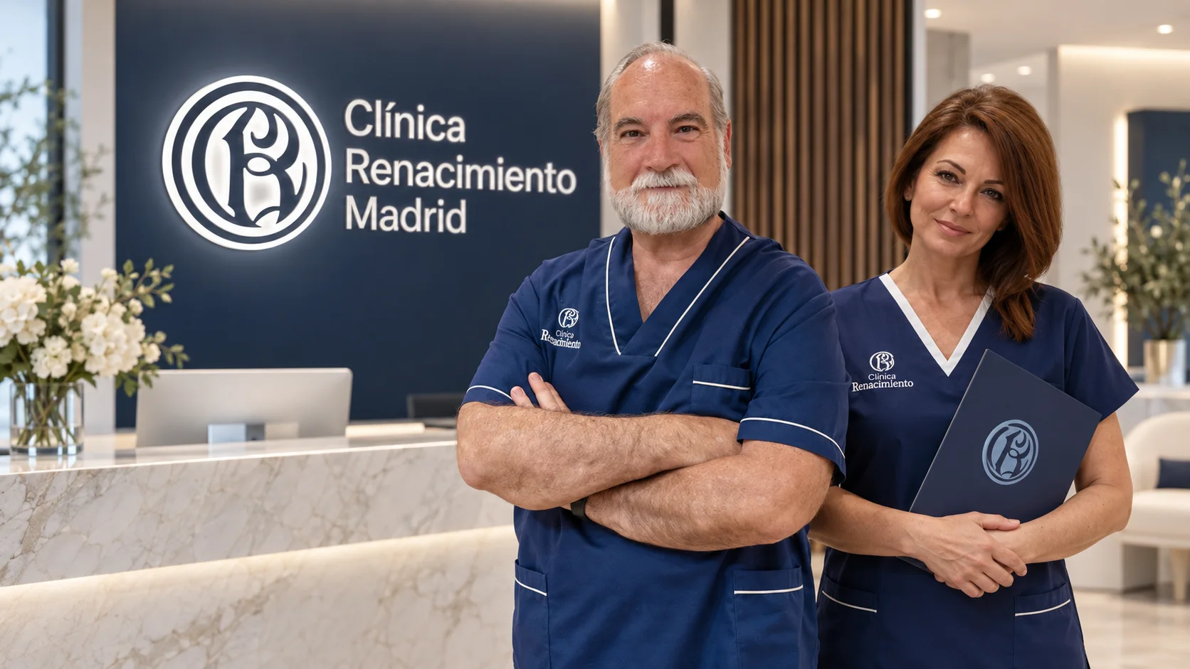 Equipo médico de Clínica Renacimiento Madrid encabezado por el Dr. Joaquín García Aparicio y Gloria