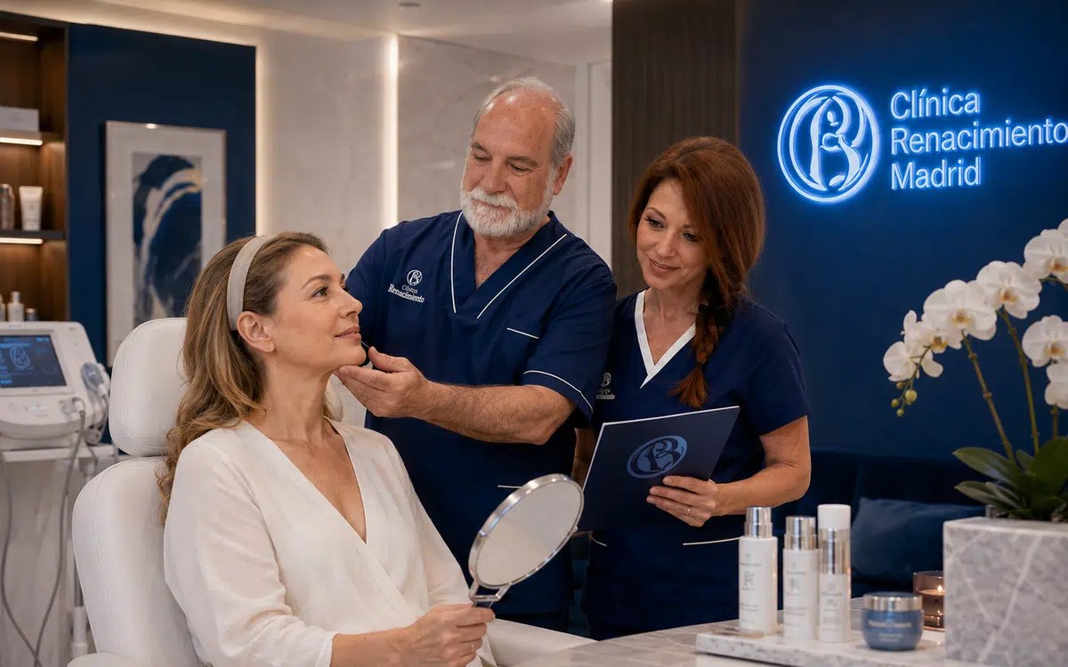 Tratamiento facial de medicina estética Láser CO2 fraccionado / Rejuvenecimiento facial en Madrid | Clínica Renacimiento Madrid